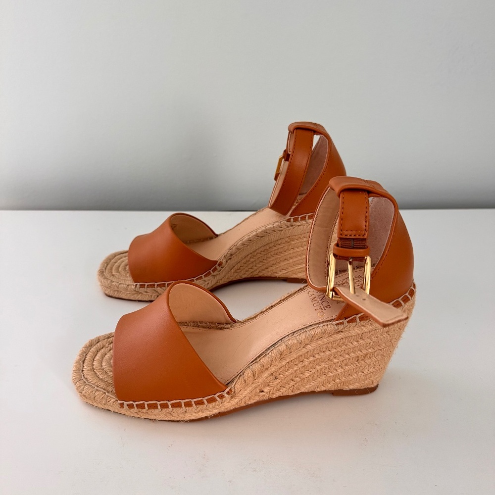 Vince Camuto Maaza Tan Wedge Sandal